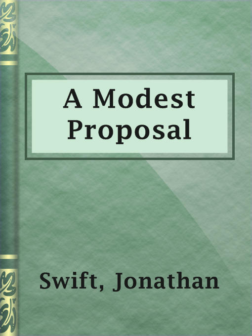 Title details for A Modest Proposal by Jonathan Swift - Wait list